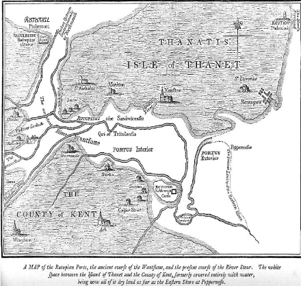 Early course of Wantsum Channel